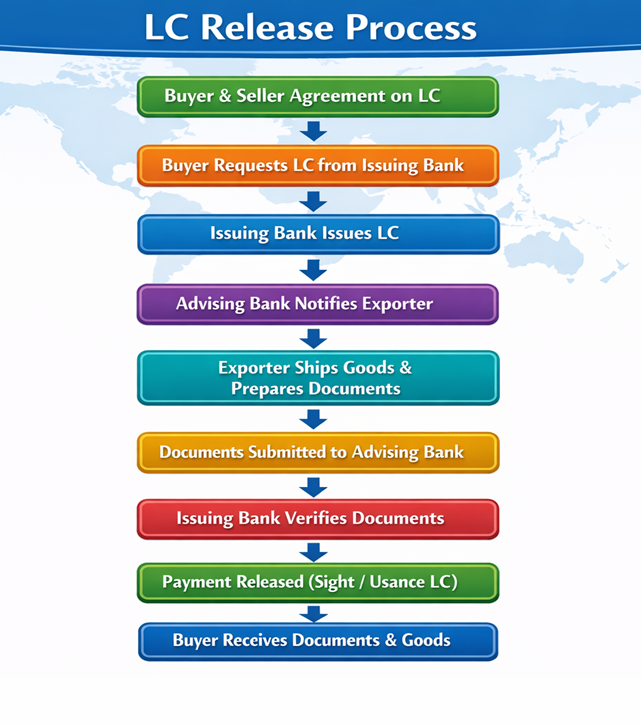 LC Release Process Flowchart